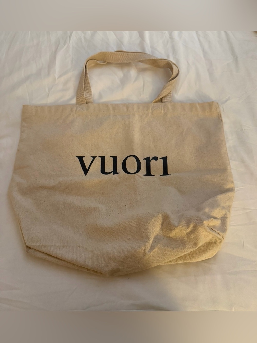 Vuori Natural Beige Canvas Tote